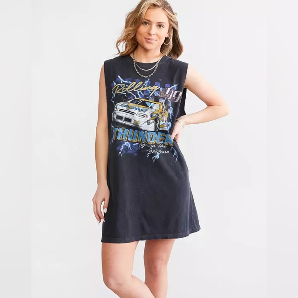 Buckle American Highway Muscle tank race car dress medium
